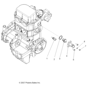 Thermostat Cover, M6, Machined by Polaris 5136512 OEM Hardware P5136512 Off Road Express