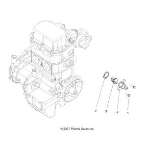 Thermostat W/ Bypass by Polaris 7052352 OEM Hardware P7052352 Off Road Express