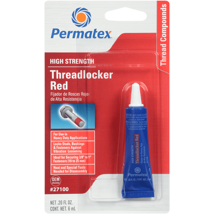 Threadlocker Red By Permatex