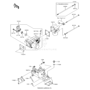 Throttle-Assembly by Kawasaki 16163-0793 OEM Hardware 16163-0793 Off Road Express Peach St