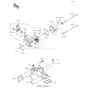 Throttle-Assembly by Kawasaki 16163-0949 OEM Hardware 16163-0949 Off Road Express Peach St