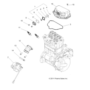 Throttle Body Adapter, 800 Efi by Polaris 1240494 OEM Hardware P1240494 Off Road Express