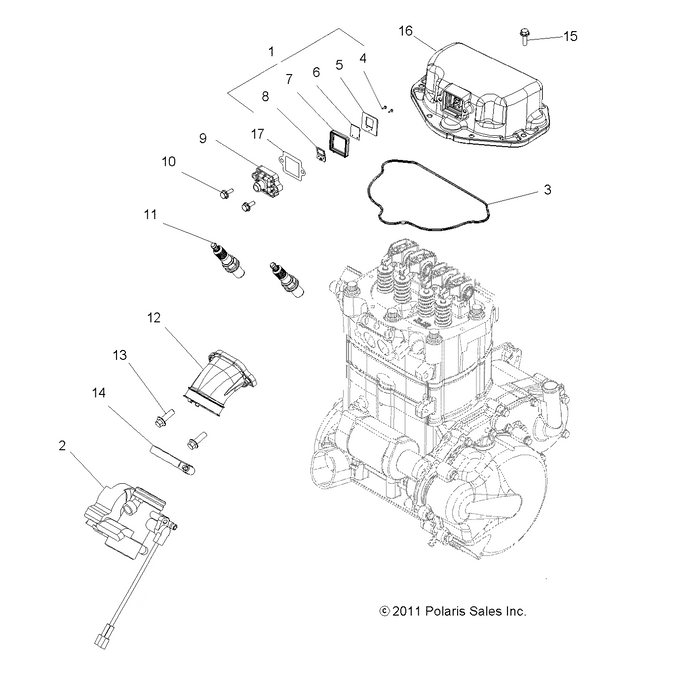 Throttle Body Adapter, 800 Efi by Polaris