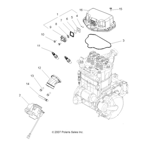 Throttle Body Adapter by Polaris 1253527 OEM Hardware P1253527 Off Road Express