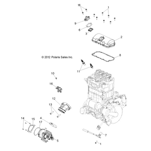 Throttle Body Adapter by Polaris 5413766 OEM Hardware P5413766 Off Road Express