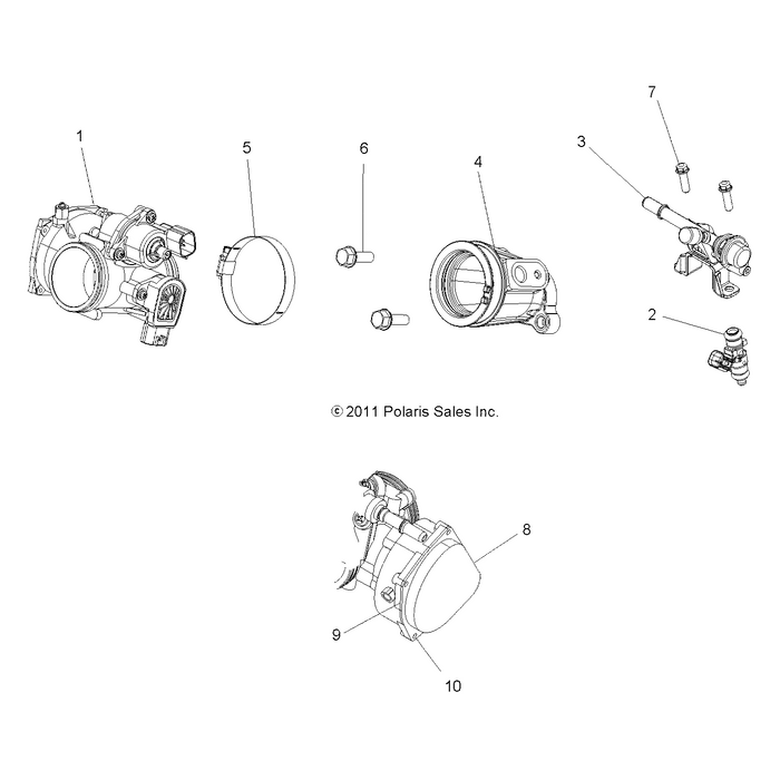 Throttle Body Adapter by Polaris