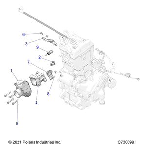 Throttle Body Adapter by Polaris 5415525 OEM Hardware P5415525 Off Road Express