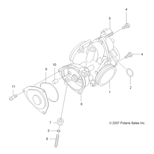 Throttle Body Assembly by Polaris 3131640 OEM Hardware P3131640 Off Road Express Drop Ship