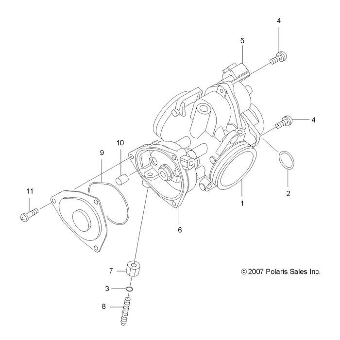 Throttle Body Assembly by Polaris