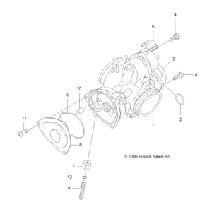 Throttle Body Assembly by Polaris 3131684 OEM Hardware P3131684 Off Road Express Drop Ship