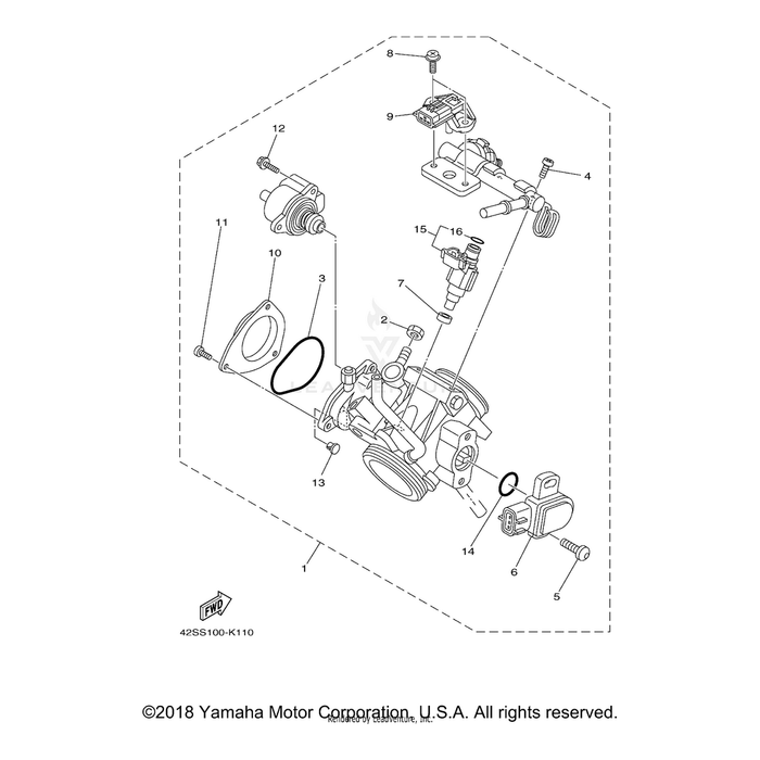 Throttle Body Assembly by Yamaha