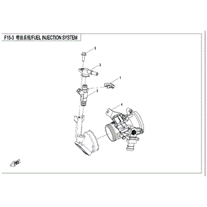 Throttle Body Assy. by CF Moto 0GRB-173000-60000 OEM Hardware 0GRB-173000-60000 Northstar Polaris