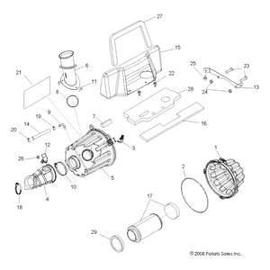 Throttle Body Boot by Polaris 5413581 OEM Hardware P5413581 Off Road Express