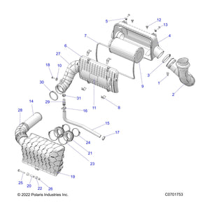 Throttle Body Boot by Polaris 5414570 OEM Hardware P5414570 Off Road Express