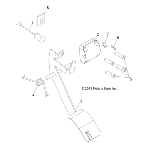 Throttle Cable, 800 by Polaris 7081842 OEM Hardware P7081842 Off Road Express