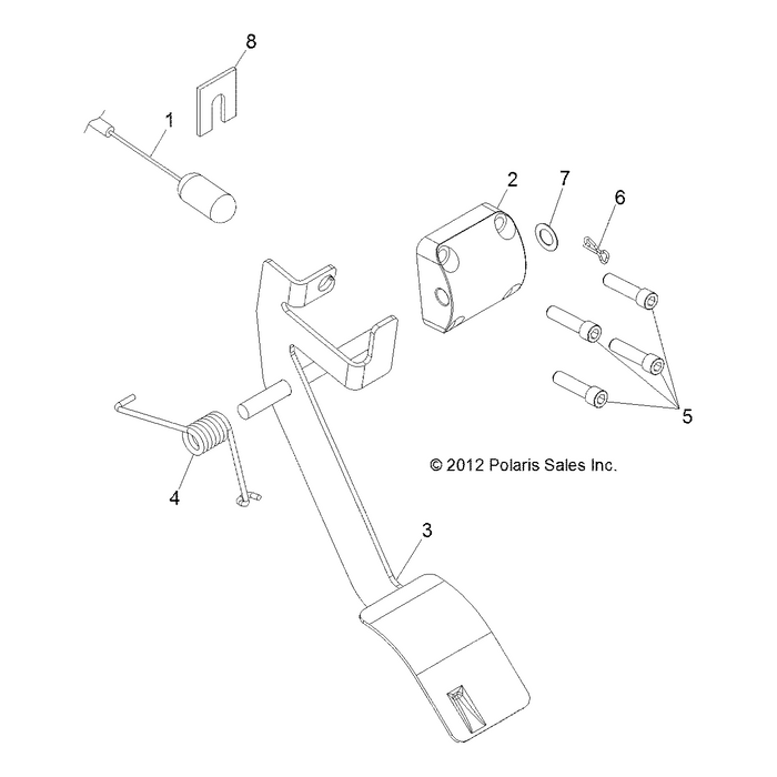 Throttle Cable, 800 by Polaris