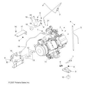 Throttle Cable by Polaris 7081293 OEM Hardware P7081293 Off Road Express