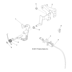 Throttle Cable by Polaris 7081621 OEM Hardware P7081621 Off Road Express