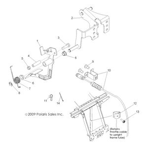 Throttle Cable by Polaris 7081632 OEM Hardware P7081632 Off Road Express