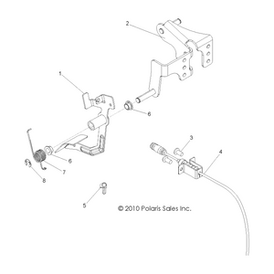 Throttle Cable by Polaris 7081673 OEM Hardware P7081673 Off Road Express