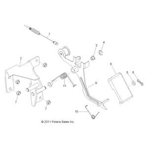 Throttle Cable, Diesel by Polaris 7081676 OEM Hardware P7081676 Off Road Express