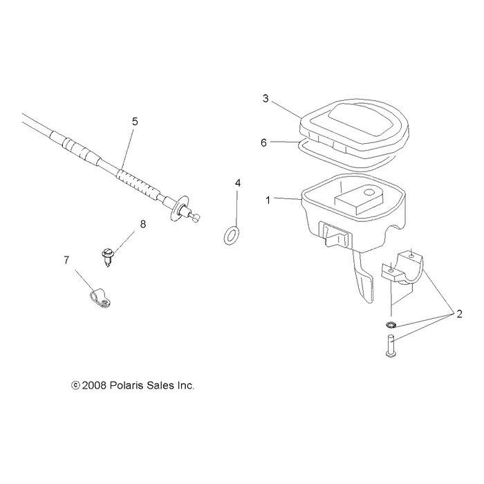 Throttle Control Cover by Polaris