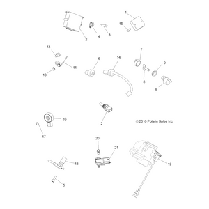 Throttle Position Sensor, 850 by Polaris 2410342 OEM Hardware P2410342 Off Road Express