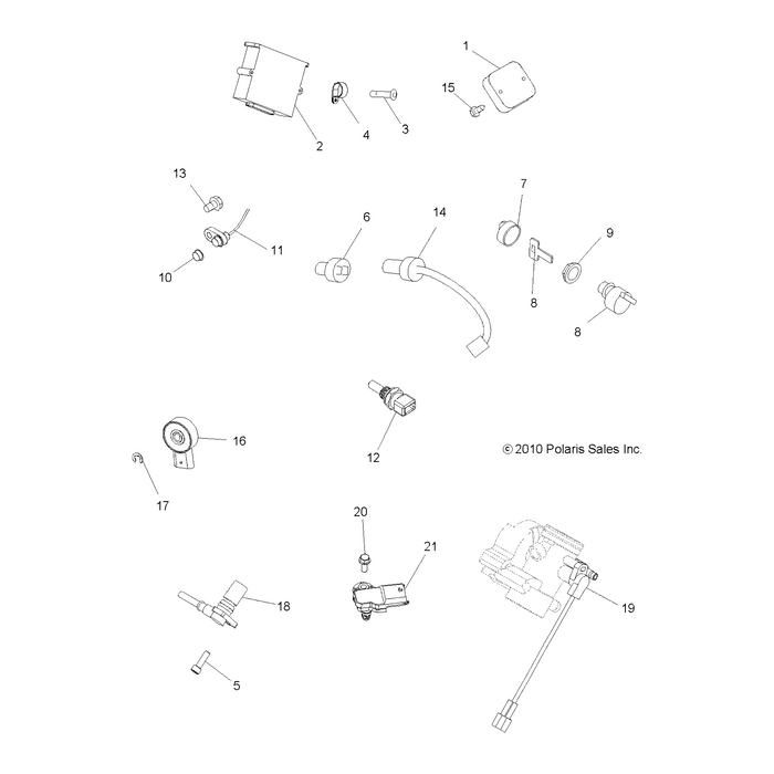 Throttle Position Sensor, 850 by Polaris