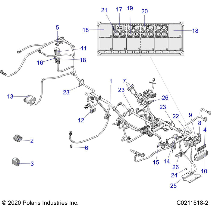 Throttle Position Sensor Harnes by Polaris