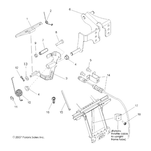 Throttle Spring by Polaris 7043078 OEM Hardware P7043078 Off Road Express