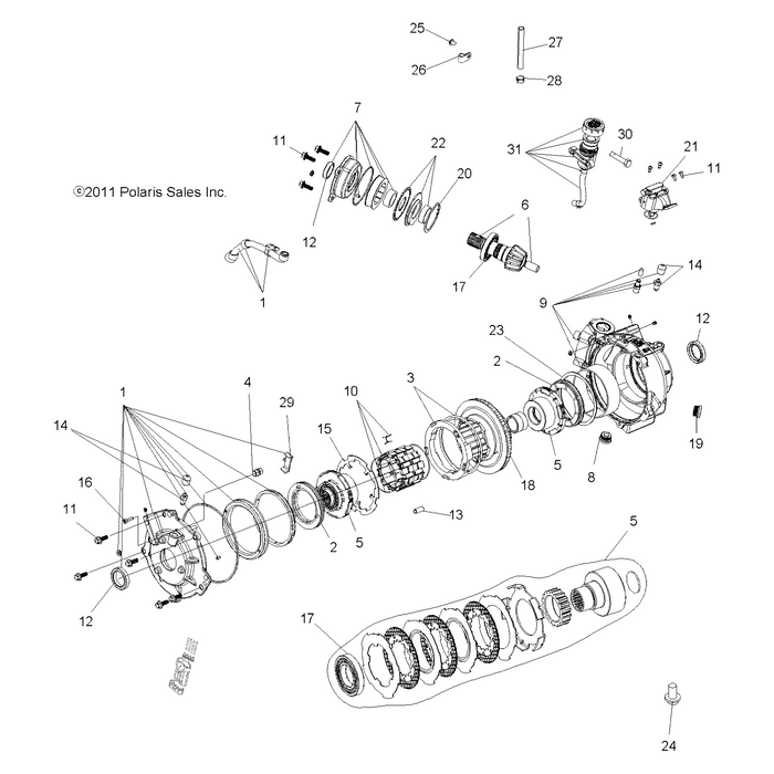 Thrust Button Assembly by Polaris