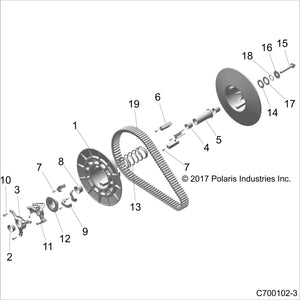 Thrust Washer by Polaris 7556895 OEM Hardware P7556895 Off Road Express