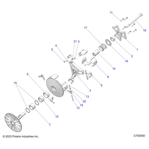 Thrust Washer by Polaris 7556938 OEM Hardware P7556938 Off Road Express