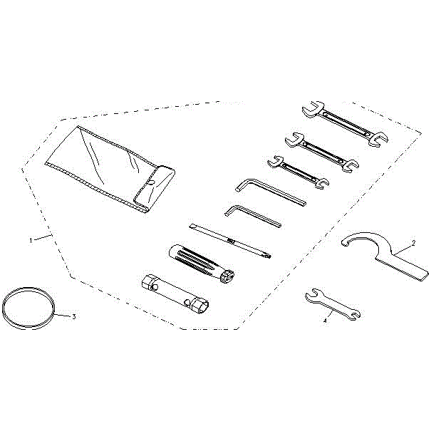 Tie Band Tools Kit by CF Moto