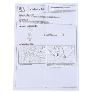 Tie Down Anchors for Polaris RZR / Sportsman / ACE by Kemimoto B0108-00103BK Tie Down Mount B0108-00103BK Kemimoto