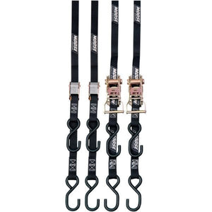 Tie Down Quad Pack Black by Moose Utility 3920-0300 Tie Down Strap 39200300 Parts Unlimited