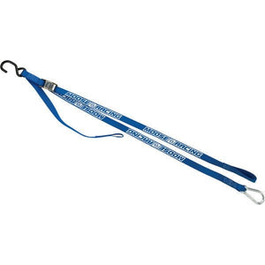 Tie Down W/Carabiner & S hook Blue by Moose Utility 3920-0356 Tie Down Strap 39200356 Parts Unlimited