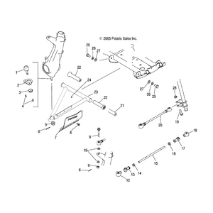 Tie Rod Assembly, 1/2 - 20 X 13 by Polaris 1820805 OEM Hardware P1820805 Off Road Express