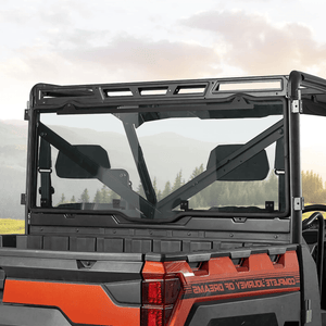 Tint Hard UTV Rear Windshield (Fit Roof) for Polaris Ranger by Kemimoto B0110-02003SK Rear Windshield B0110-02003SK Kemimoto