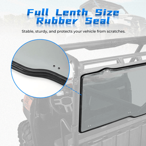 Tint Hard UTV Rear Windshield (Fit Roof) for Polaris Ranger by Kemimoto B0110-02003SK Rear Windshield B0110-02003SK Kemimoto