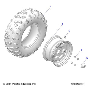 Tire-24X8-12 by Polaris 5417295 OEM Hardware P5417295 Off Road Express