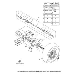 Tire (25X10.00-12 Mu10 4Pr Tl) by Yamaha 94110-12817-00 OEM Hardware 94110-12817-00 Off Road Express Drop Ship