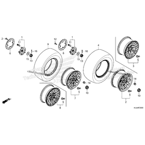 Tire (28X11.00 R15Nhs) (Kenda) by Honda 42711-HL6-AF2 OEM Hardware 42711-HL6-AF2 Off Road Express Drop Ship