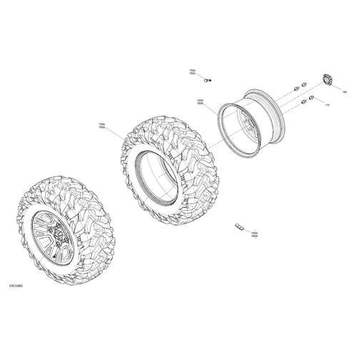 Tire 28X11R14 by Can-Am