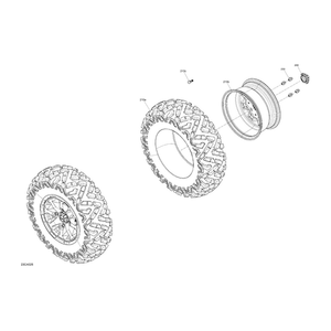 Tire  28x9xR14 by Can-Am 705402760 OEM Hardware 705402760 Off Road Express Peach St