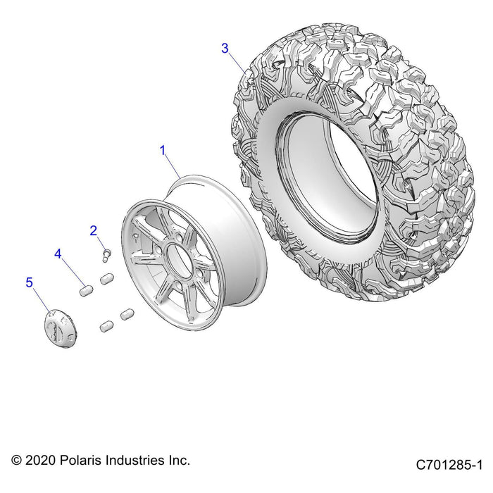 Tire, 30,Genuine Oem Part 54171 by Polaris