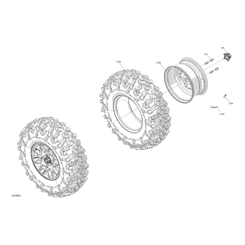 Tire 30X10R14 by Can-Am