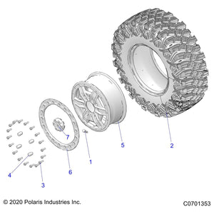 Tire-30X10R14,Crawlerxg,Pa by Polaris 5415616 OEM Hardware P5415616 Off Road Express