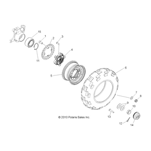 Tire-Carlisle,25X9-12,At-6Ply by Polaris 5414099 OEM Hardware P5414099 Off Road Express