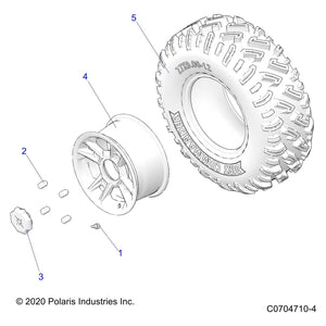 Tire, Front, 27 X 9-12 by Polaris 5415106 OEM Hardware P5415106 Off Road Express